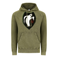 Vintage Olive season  ghost army Vintage Hoodie - linhVisuals