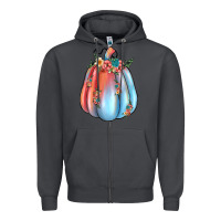 Smoke flowers pumpkin Zipper Hoodie - JahusDesignShop