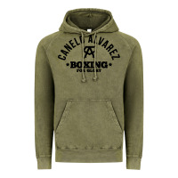 Vintage Olive canelo alvarez boxing Vintage Hoodie - linhVisuals