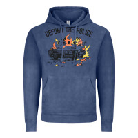 Vintage Denim defund the police Vintage Hoodie - linhVisuals