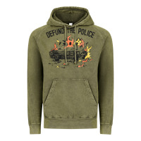 Vintage Olive defund the police Vintage Hoodie - linhVisuals