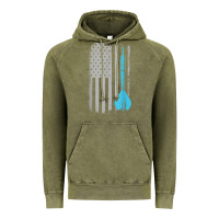 Vintage Olive throwing darts   vintage usa american flag for dart players t shirt Vintage Hoodie - linhVisuals