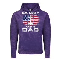 Cloud Purple u.s navy proud dad with american flag gift veteran day t shirt Vintage Hoodie - linhVisuals