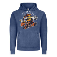 Vintage Denim greenville swamp rabbits Vintage Hoodie - linhVisuals