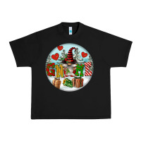 Black Christmas Gnome Urban Heavy Tee - FaDigitalArtStudio