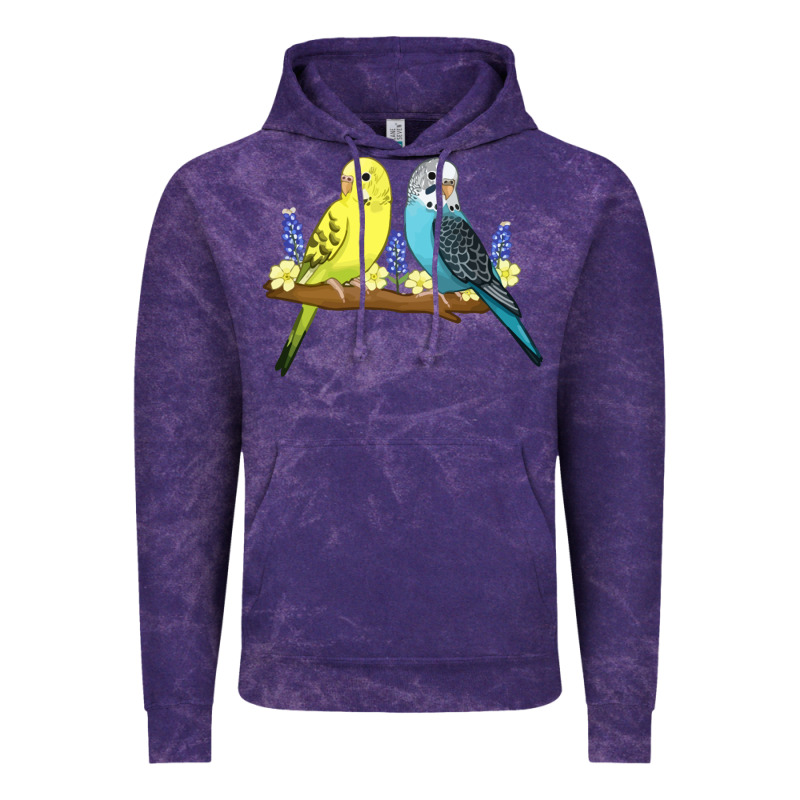 Cute Budgies Vintage Hoodie by linhVisuals | Teevron