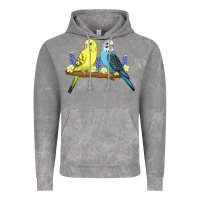 Cloud Rock cute budgies Vintage Hoodie - linhVisuals