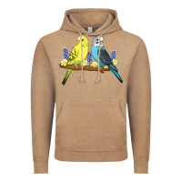 Vintage Coffee cute budgies Vintage Hoodie - linhVisuals