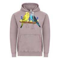 Vintage Zinc cute budgies Vintage Hoodie - linhVisuals