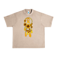 Childhood Cancer Awareness Dreamcatcher Urban Heavy Tee | Teevron