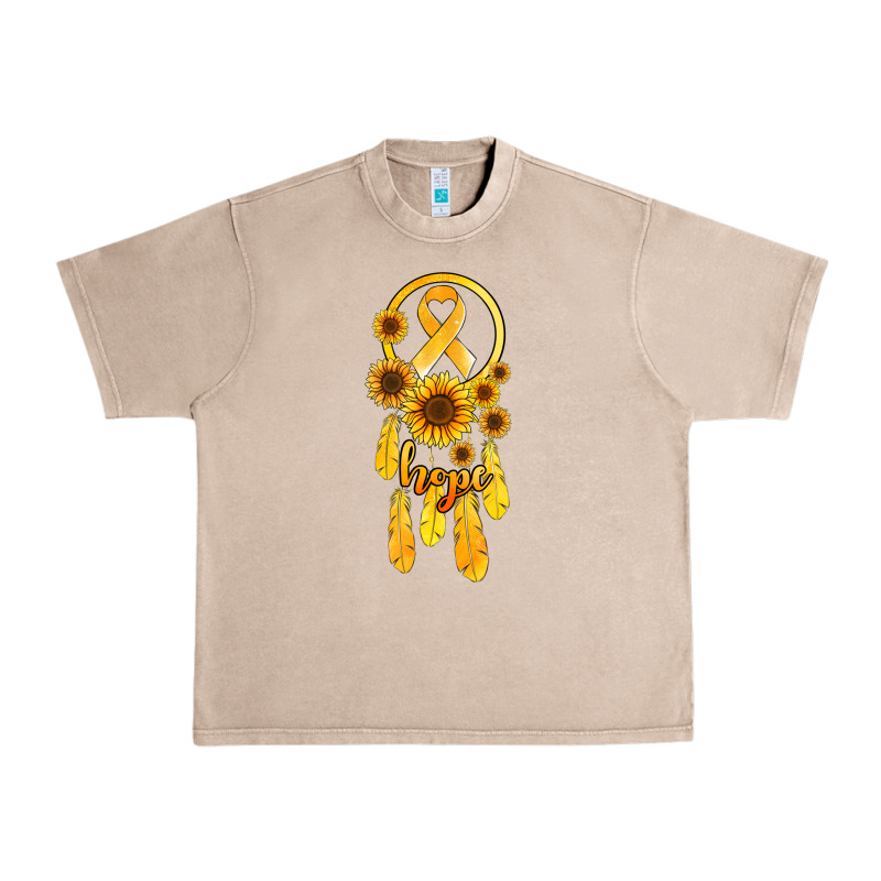 Childhood Cancer Awareness Dreamcatcher Urban Heavy Tee by Jasminsmagicworld | Teevron