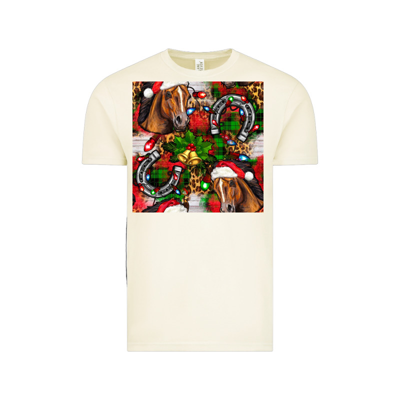 Christmas Horse Leopard Vintage Tee by FaDigitalArtStudio | Teevron