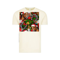 Vintage Arctic christmas horse leopard Vintage Tee - FaDigitalArtStudio
