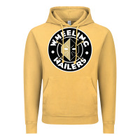 Vintage Mustard wheeling nailers Vintage Hoodie - linhVisuals