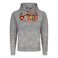 Cloud Rock Christmas Dog Coffee Vintage Hoodie - CowhideDigitalArt