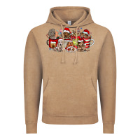 Vintage Coffee Christmas Dog Coffee Vintage Hoodie - CowhideDigitalArt