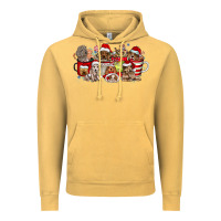 Vintage Mustard Christmas Dog Coffee Vintage Hoodie - CowhideDigitalArt