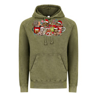 Vintage Olive Christmas Dog Coffee Vintage Hoodie - CowhideDigitalArt