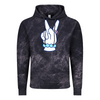 Cloud Black girl peace sign Vintage Hoodie - linhVisuals
