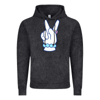 Vintage Black girl peace sign Vintage Hoodie - linhVisuals
