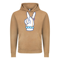 Vintage Camel girl peace sign Vintage Hoodie - linhVisuals