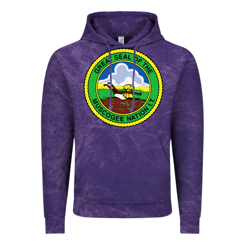 Great Seal Of The Muscogee Nation Vintage Hoodie by linhVisuals | Teevron