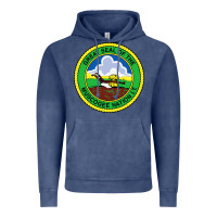 Vintage Denim great seal of the muscogee nation Vintage Hoodie - linhVisuals