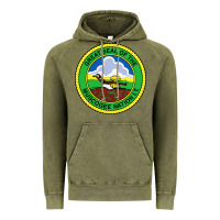 Vintage Olive great seal of the muscogee nation Vintage Hoodie - linhVisuals