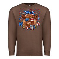 Chestnut moo rica highland cow Premium Sweatshirt - RanaPortraitStore