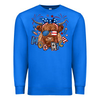 True Royal moo rica highland cow Premium Sweatshirt - RanaPortraitStore