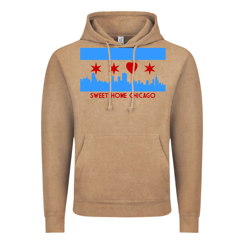 Sweet Home Chicago Vintage Hoodie by linhVisuals | Teevron