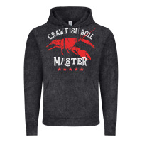 Vintage Black 5 stars crawfish boil master big red lobster Vintage Hoodie - linhVisuals