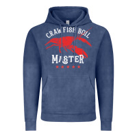 Vintage Denim 5 stars crawfish boil master big red lobster Vintage Hoodie - linhVisuals