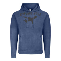 Vintage Denim airplane mode funny traveling design with flying plane Vintage Hoodie - linhVisuals