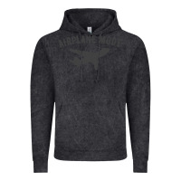 Vintage Black airplane mode funny traveling design with flying plane Vintage Hoodie - linhVisuals