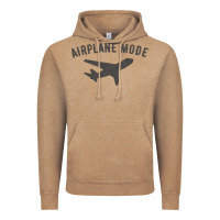 Vintage Coffee airplane mode funny traveling design with flying plane Vintage Hoodie - linhVisuals