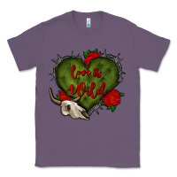 Lavender love is wild with bullskull olivia Classic Tee - OliviaCreatesArt