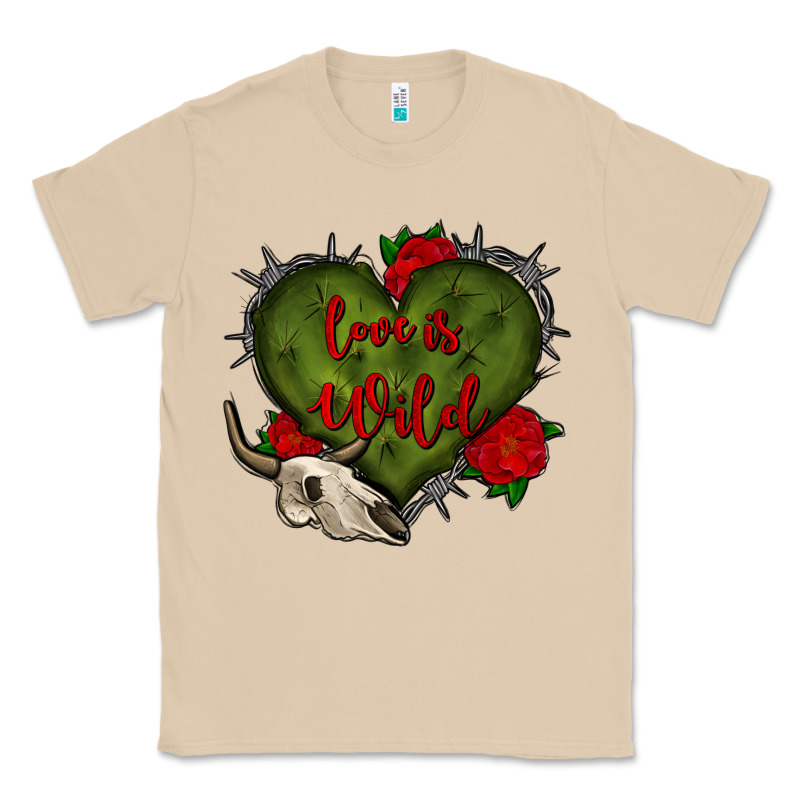 Love Is Wild With Bullskull Olivia Classic Tee by OliviaCreatesArt | Teevron