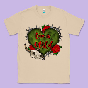 Love Is Wild With Bullskull Olivia Classic Tee Designed By Oliviacreatesart