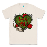 Natural love is wild with bullskull olivia Classic Tee - OliviaCreatesArt