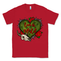 Red love is wild with bullskull olivia Classic Tee - OliviaCreatesArt