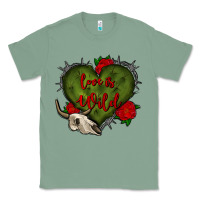 Sage love is wild with bullskull olivia Classic Tee - OliviaCreatesArt
