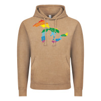 Vintage Coffee all michigan great lakes rainbow colors Vintage Hoodie - linhVisuals