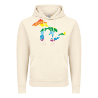 Vintage Artic all michigan great lakes rainbow colors Vintage Hoodie - linhVisuals