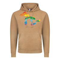 Vintage Camel all michigan great lakes rainbow colors Vintage Hoodie - linhVisuals