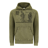 Vintage Olive doctor faustus vintage illustration design Vintage Hoodie - linhVisuals