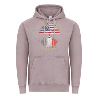Vintage Zinc american grown italian roots italy flag vintage tree Vintage Hoodie - linhVisuals