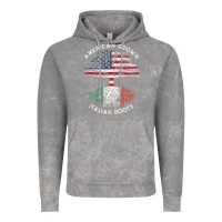 Cloud Rock american grown italian roots usa italy flag tree Vintage Hoodie - linhVisuals