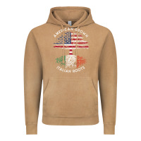 Vintage Camel american grown italian roots usa italy flag tree Vintage Hoodie - linhVisuals