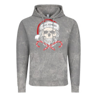 Cloud Rock bah humbug skull santa hat christmas funny quote Vintage Hoodie - linhVisuals
